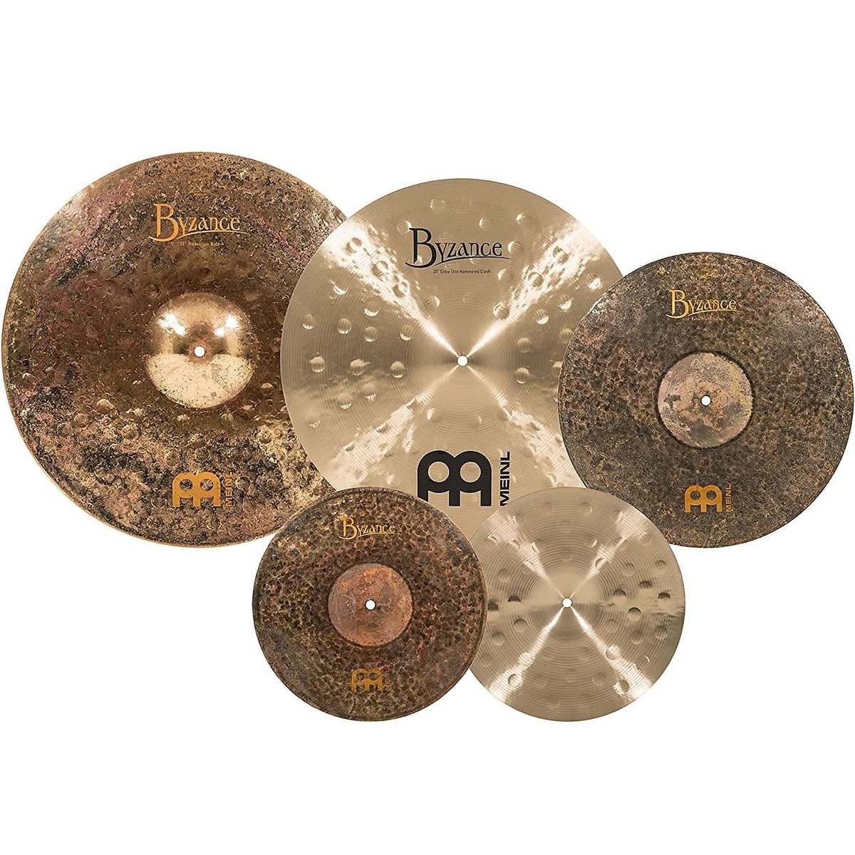 Meinl Mike Johnston Byzance Cymbal Pack with a Free 18'' Crash