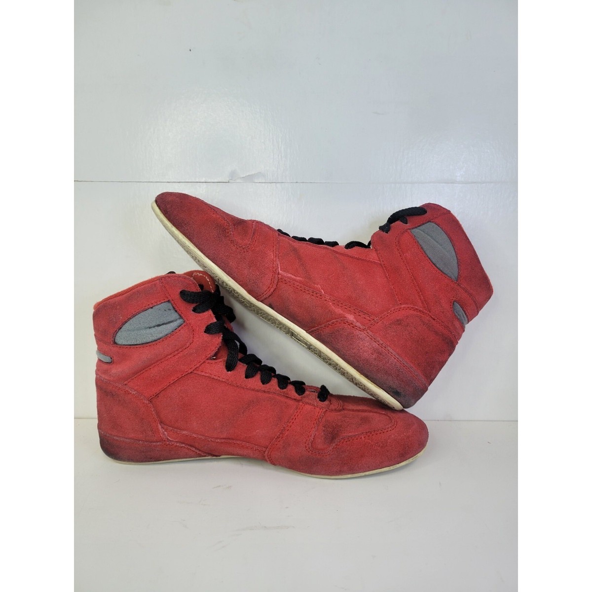 Mike DeAnna Wrestling Shoes Vintage Red Men\'s Size 7.5‎ Iowa Lightning Bolt Rare NIB Iowa Mike DeAnna Wrestling Shoes Vintage Red Men main image 3