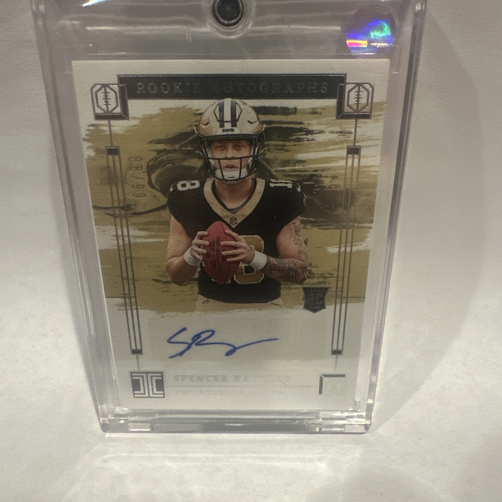 2024 Panini Impeccable - Rookie Autographs Spencer Rattler #RA-SRR /99 (AU, RC)