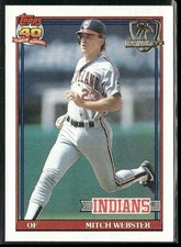 1991 Topps Desert Shield #762 Mitch Webster