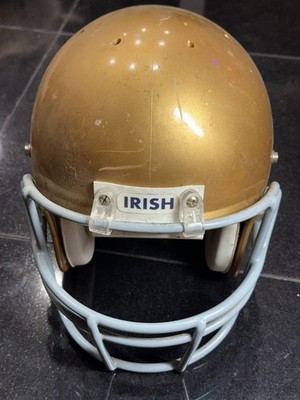 Vintage Schutt Notre Dame Gold Football Helmet Full Size Adult
