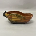 Roseville Pottery “ Pine Cone Modern  “ Deep Blue Boat Planter # 455-6” In 1953