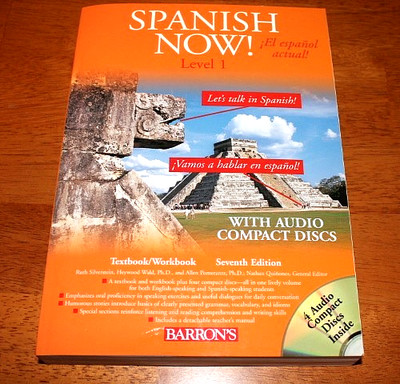 New Barron's Spanish Now! Level 1 Seventh Edition with 4 Audio CD's 2 available