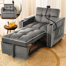 3-in-1 Ausziehbares Einzel-Schlafsofa –Sofa-Liegestuhl, Schlafstuhl, Sessel