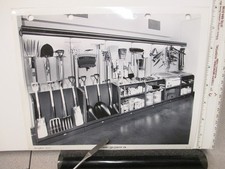 Aurora 1930s HARDWARE store photo lawn Tru-Test rake shovel pitchfork saw axe