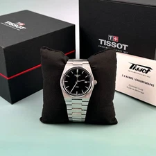 Tissot PRX Men's 316L stainless steel Black Dial Quartz Watch T137.410.11.051.00