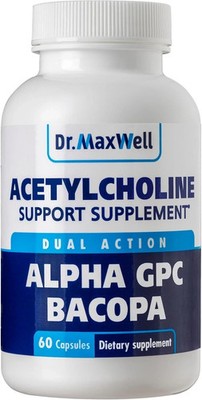 Dr Maxwell Alpha GPC Choline 600mg with Bacopa 60 Capsules Brain Support