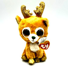 🔥 GLITZY THE REINDEER  Plush | TY Beanie Boos  | Stuffed Animal Toy  with Tag