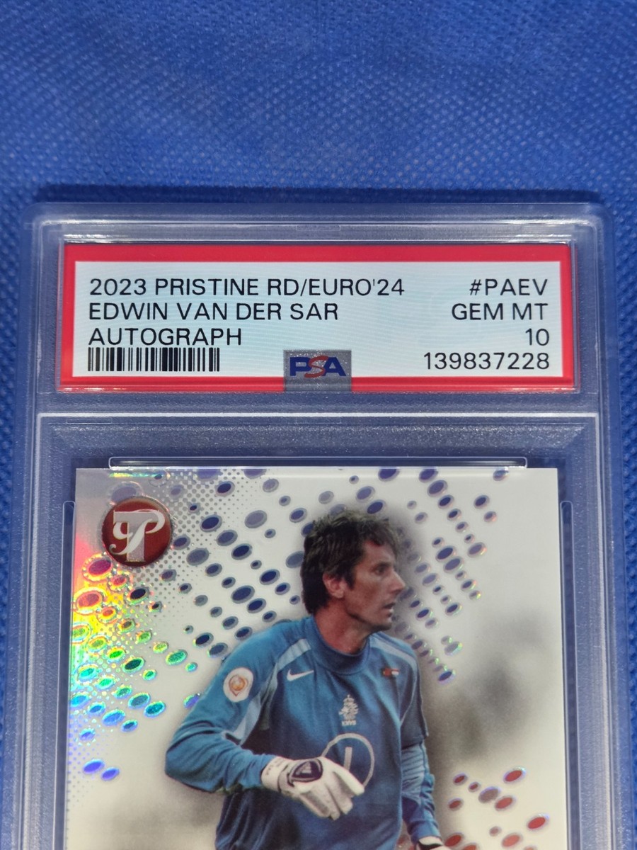 2023 Topps Pristine EDWIN VAN DER SAR PSA 10 Autograph card