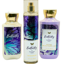Bath  Body Works Butterfly 3-Piece Body Care Set Body Wash Lotion Mist