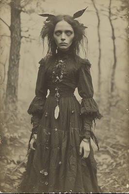 Appalachian Witch Vintage Portrait 4x6 Photo