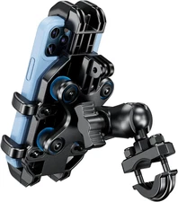 BRCOVAN Motorcycle Phone Mount Holder with Vibration Dampener, Anti-Shake Handle