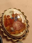 Gerry 4 Brooches Lot Squirrel, Heart, Cameo, Black Panther Enamel Rhinestone — photo 4
