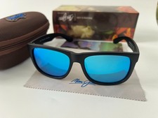Maui Jim RED SANDS Black Frame + Blue Polarized Sunglasses