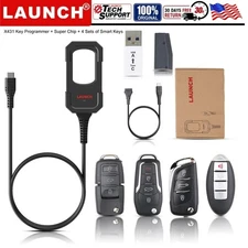 Launch X431 Key Progarmmer Remote Maker Transponder+ Super Chip+4 Set Smart Key