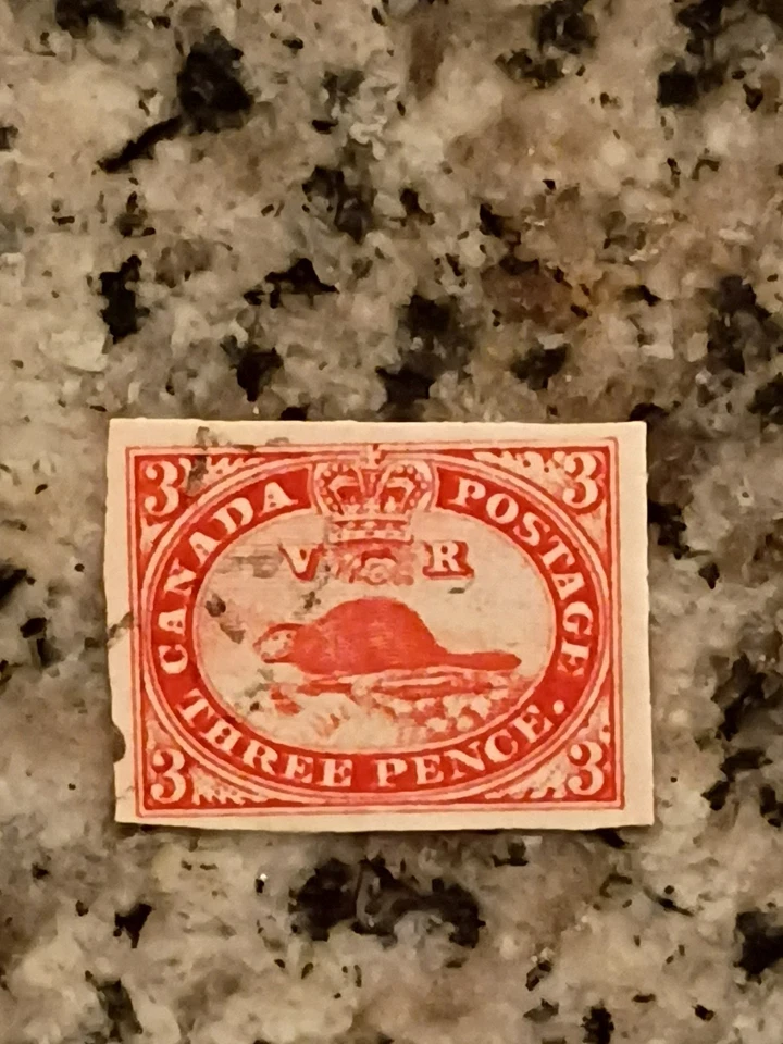 Canadian 3c Beaver Stamp, Indonesian Production / Irish Ink from Guatemala 1800' - Image 2 of 4