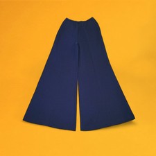 Vintage 60s Elephant Bell Bottoms Womens Small Navy ILGWU Union Made Flare Pants