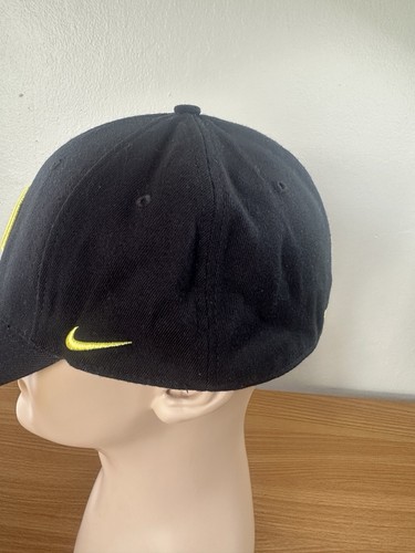 Nike Oregon Ducks Hat Cap Men L/XL Black Fitted Swoosh Wool Blend Y2K Style NCAA - Picture 6 of 15