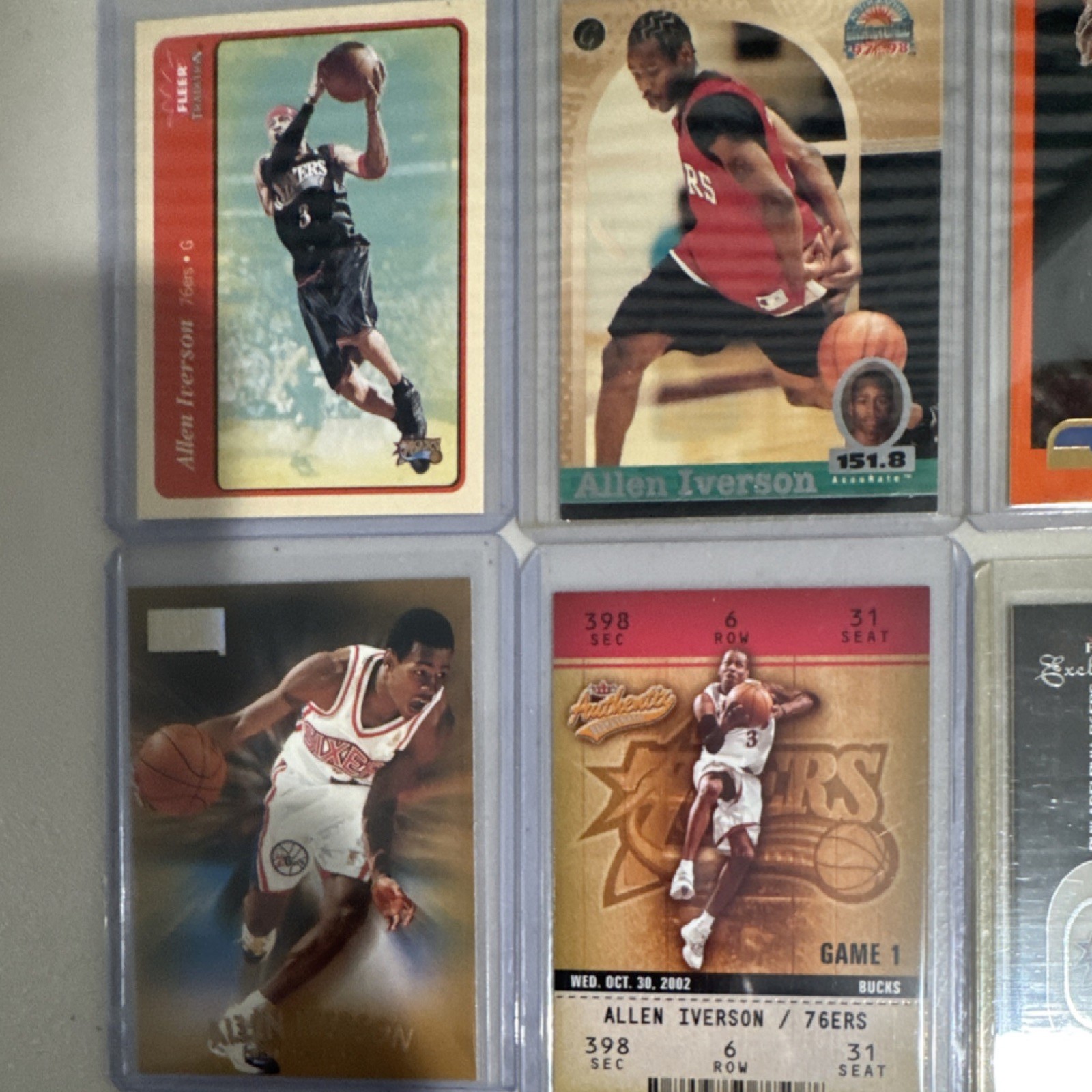 Upper Deck Allen Iverson Philadelphia 76ers 2002 Basketball Card Lot of 8 thumbnail 4