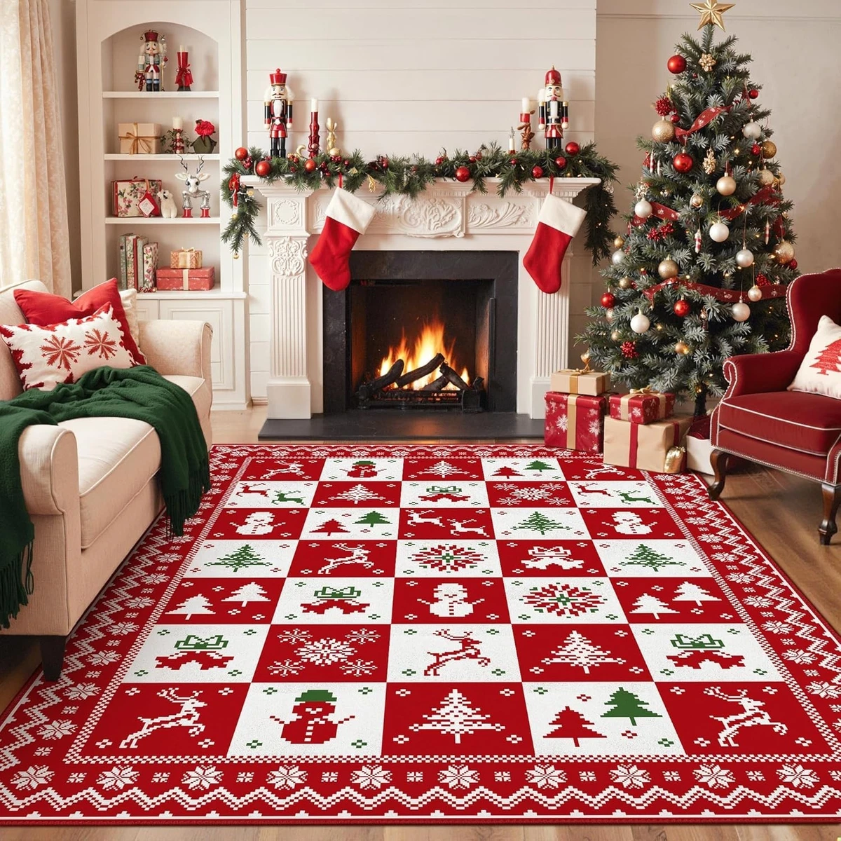 Christmas Rug for sale - eBay