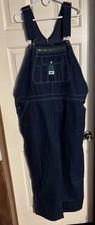 NWOT Liberty Bib Overalls Original Fit Size 44x32 Blue Denim Carpenter Workwear