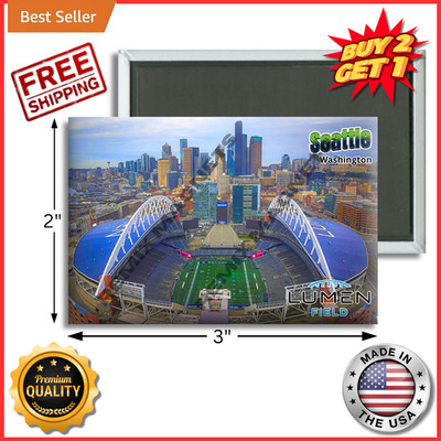 Lumen Stadium Seattle Seahawks Washington 2'' x 3'' Locker Magnet