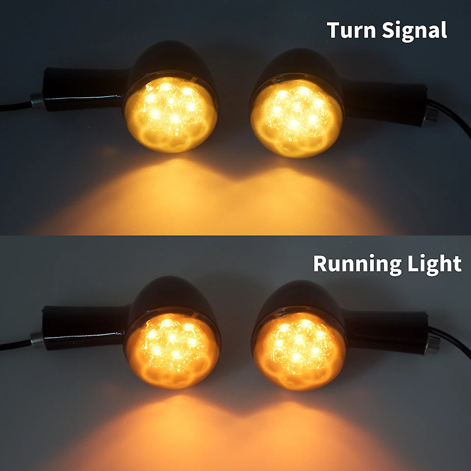 Luz de señalización de giro trasera de soporte largo negra para Harley Sportster 883 1200 92-2022 Foto 3 de 4