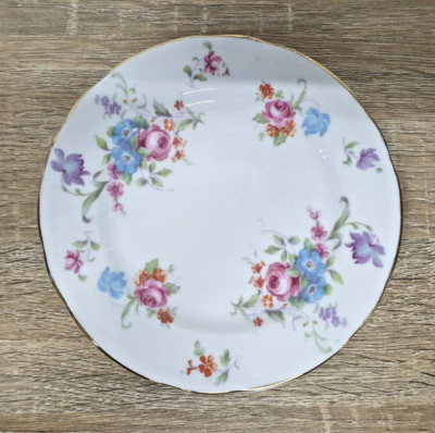 Hammersley Englisch Vintage Bone China Floral Weiß Beilagenteller 6,5 Zoll