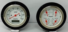 1937 1938 1939 Ford Car 2 Gauge Dash Panel Quad Style Insert Set