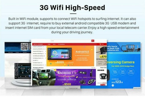 Android 9.1 Touch 2+32GB Car Stereo Radio Player GPS For Mitsubishi Lancer10.1" - Afbeelding 7 van 12