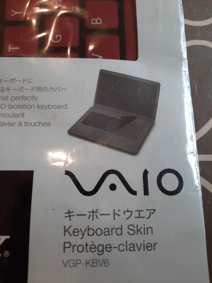 Genuine SONY Keyboard Skin Protector VGP-KBV6 Sony VAIO LAPTOP NEW IN PACKAGE - Image 2 of 4