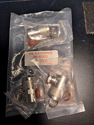 AIM ELECTRONICS 26-8000 / 268000 connector NEW lot of 3
