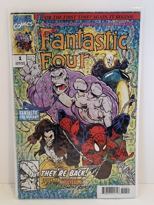 2 New Fantastic Four Variants 1 + 2 Andrews Roche Spider-Man