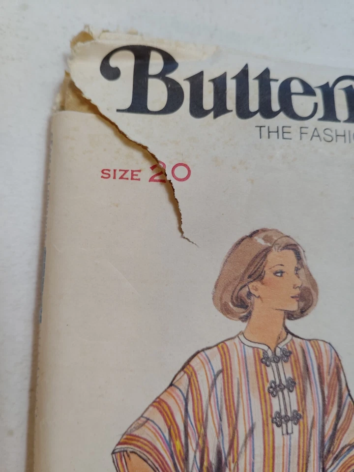 Caftan MuuMuu Dress Gown Swimsuit 20 Butterick 4862 Sewing Pattern UC One Piece - Image 3 of 4