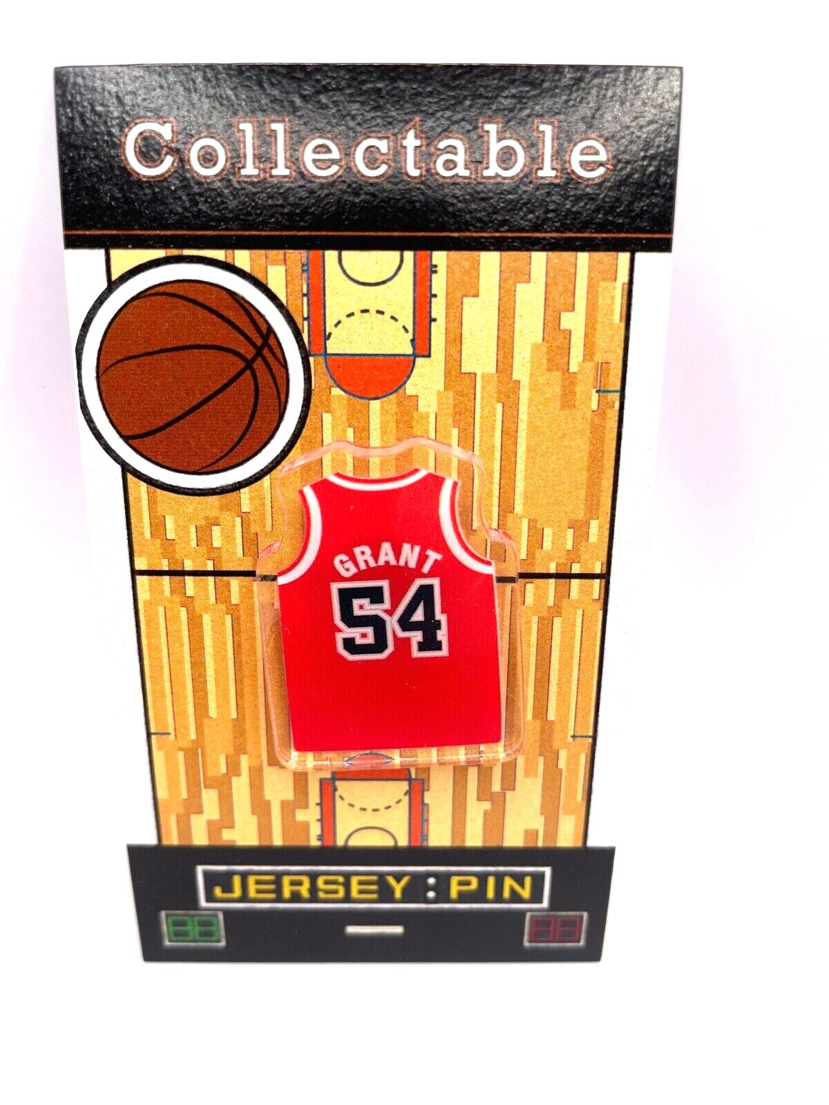 Chicago Bulls Horace Grant jersey lapel pin-Classic RETRO Collectable-DUH Bulls