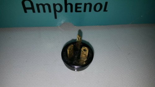 Amphenol USA 3 Blade Stecker AC Stecker 60-M 15 Amp / 125V 10 Amp / 250V VINTAGE NOS - Bild 1 von 7