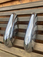JAGUAR XK140/XK150 CHROME  (1X) FRONT OVER RIDER & (1X) REAR OVER RIDER