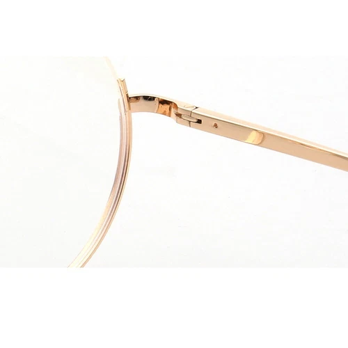 Stilvolle Damen Herren Runde Halbrand Brille Regenbogen Brille Brillengestell Halbrandlos - Bild 3 von 41