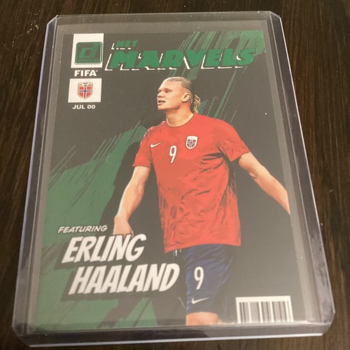 Erling Haaland [Green] #17 2022 Panini Donruss Net Marvels card