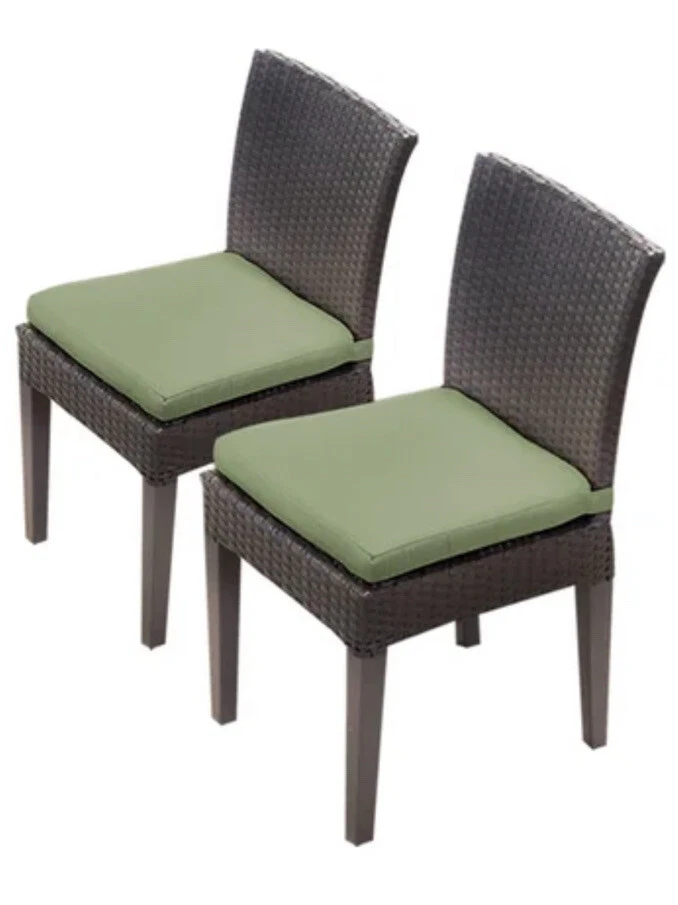 Sillas de exterior con cojín (juego de 2) Foto 3 de 4