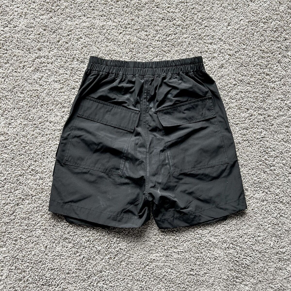 Rick Owens Mainline Cyclops Runway Cargo Boxer Shorts 'Black Rick Owens Mainline Cyclops Runway Cargo Boxer Shorts 'Black