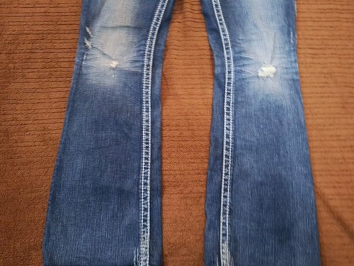 Jeans argento donna 30 x 31 blu Aiko bootcut lavaggio medio invecchiato - Foto 6 di 20