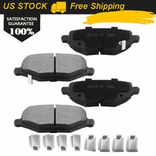 Juego de 4 pastillas de freno de disco cerámicas traseras para Volswagen Routan modelo S 2013-2014