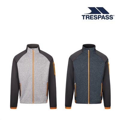 Trespass Herren Full Zip Fleece Airtrap AT300 angerauter Rücken Kontrast Panel Foxearth
