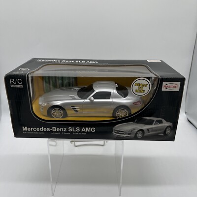 RASTAR MERCEDES-BENZ SLS AMG R/C REMOTE CONTROL CAR SCL1:24 SILVER NEW  NIB