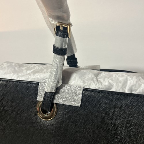 🐼💦 Michael Kors 🐼💦 Walsh Schwarz Leder Beuteltasche Tasche Handtasche 🐼 GB7*2 - Bild 7 von 9