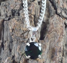 Natural 6.45 Ct Round Green Tsavorite Garnet Gemstone Certified Men's Pendant