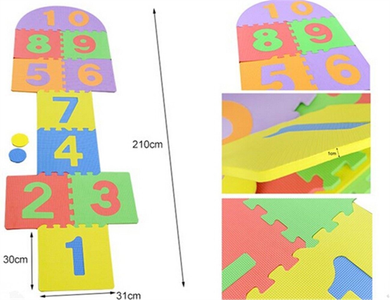 hopscotch foam mats