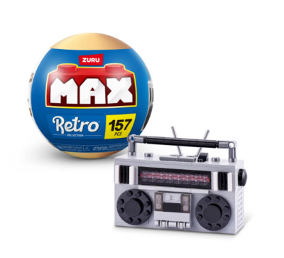 Zuru Max Premium Retro Building Bricks (Cassette Radio) 157 Pieces