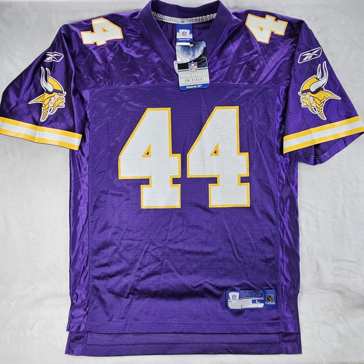 New NWT #44 VIKINGS Reebok Authentic On Field Official Size Large